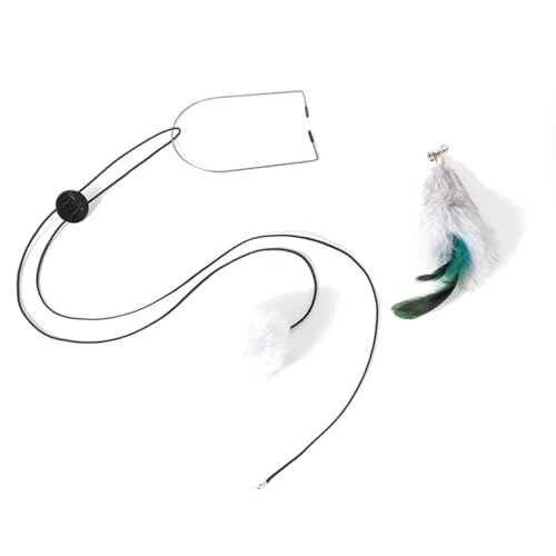 OLACD Elastisches Katzenspielzeug-Set zum Aufhängen, Zauberstab, gespanntes Seil, interaktive Katzenunterhaltung OLACD Elastisches Katzenspielzeug-Set zum Aufhängen, Zauberstab, gespanntes Seil, interaktive Katzenunterhaltung von OLACD