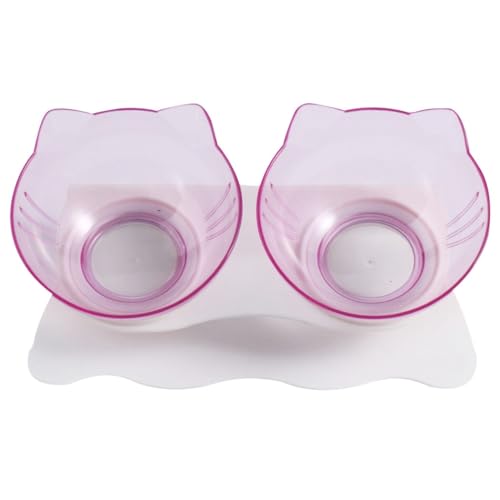 OLACD Erhöhter Futternapfständer für Welpen, transparent, doppelt, niedlich, Kunststoff, ABS, Schutz für Hunde OLACD Erhöhter Futternapfständer für Welpen, transparent, doppelt, niedlich, Kunststoff, ABS, Schutz für Hunde von OLACD