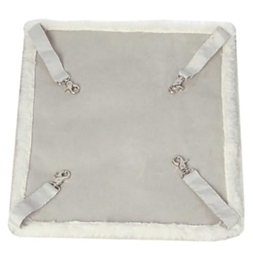 OLACD Flauschige Kätzchen-Hängematte für Käfige, warm, atmungsaktiv, wendbar, verstellbar, weiches Katzenbett mit strapazierfähigem Tuch OLACD Flauschige Kätzchen-Hängematte für Käfige, warm, atmungsaktiv, wendbar, verstellbar, weiches Katzenbett mit strapazierfähigem Tuch von OLACD