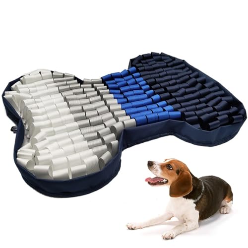 OLACD Große Schnüffelmatte für Hunde mit Saugnapf: waschbare Welpenschnüffeldecke mit Knochen-Design und rutschfester Textur von OLACD