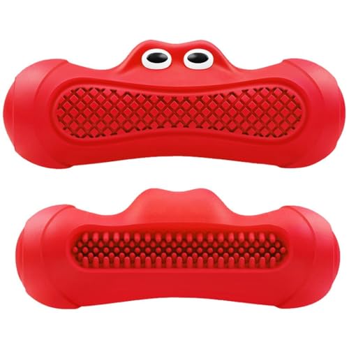 OLACD Gummispielzeug für quietschende Hunde: Zahnspielzeug Interaktives Haustier Tragbarer Welpe Lustig zum Beißen - Entzückende Zahnbürste von OLACD