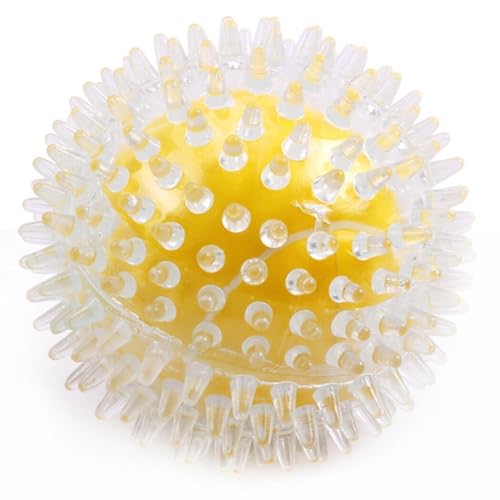 OLACD Haustier-Spielball, leicht, interaktiv, tragbarer Gummi-Kauball, leuchtend, 120 Grad Apportieren, Jagd, lustiges Aktivitätstraining für Hunde OLACD Haustier-Spielball, leicht, interaktiv, tragbarer Gummi-Kauball, leuchtend, 120 Grad Apportieren, Jagd, lustiges Aktivitätstraining für Hunde von OLACD