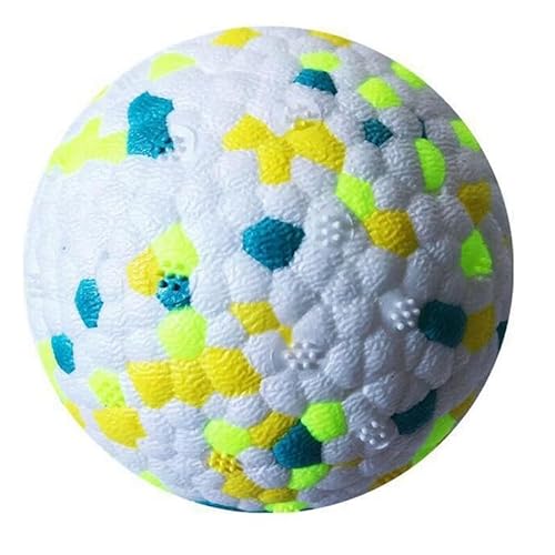 OLACD Hochelastischer Ball für Hunde, interaktives Spielen, Zahnen, weich, lustig, wiederverwendbar, Kautraining, Hundeball von OLACD