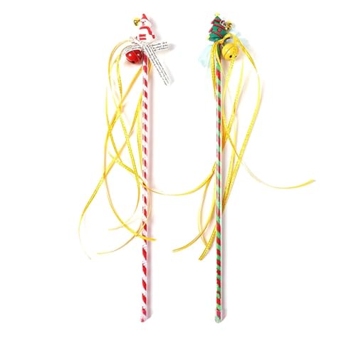 OLACD Interact Katzenspielzeug mit Weihnachtsbauman- und Schneemann-Designs, festliches Haustierspielzeug mit Glöckchen, 2 Stück OLACD Interact Katzenspielzeug mit Weihnachtsbauman- und Schneemann-Designs, festliches Haustierspielzeug mit Glöckchen, 2 Stück von OLACD