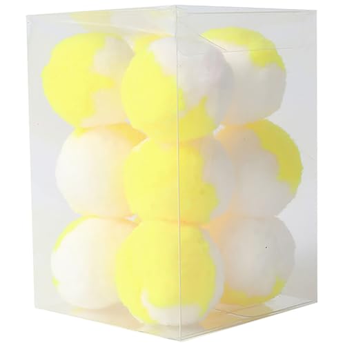 OLACD Interaktive Plüsch-Katzenbälle, niedliches Bommel-Spielzeug für kleine bis mittelgroße Haustiere, leises und weiches Spielzeug, dekoratives Tierspielzeug-Set, 12 Stück OLACD Interaktive Plüsch-Katzenbälle, niedliches Bommel-Spielzeug für kleine bis mittelgroße Haustiere, leises und weiches Spielzeug, dekoratives Tierspielzeug-Set, 12 Stück von OLACD