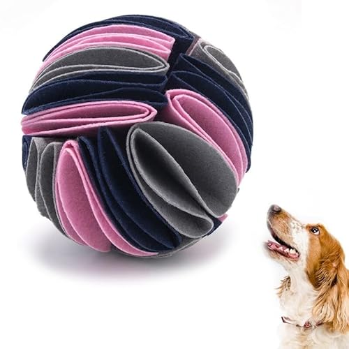 OLACD Interaktiver Leckerli-Ball für Hunde - Nasenarbeit Filz Puzzle Spielzeug zum Füttern und Schnüffeln OLACD Interaktiver Leckerli-Ball für Hunde - Nasenarbeit Filz Puzzle Spielzeug zum Füttern und Schnüffeln von OLACD