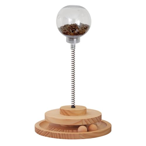 OLACD Interaktives Katzenspielzeug aus Holz: Ball Roller Natürlicher tragbarer Spender Frühling Indoor Spiel Spielzeug Leckerli Katze Interaktiv OLACD Interaktives Katzenspielzeug aus Holz: Ball Roller Natürlicher tragbarer Spender Frühling Indoor Spiel Spielzeug Leckerli Katze Interaktiv von OLACD