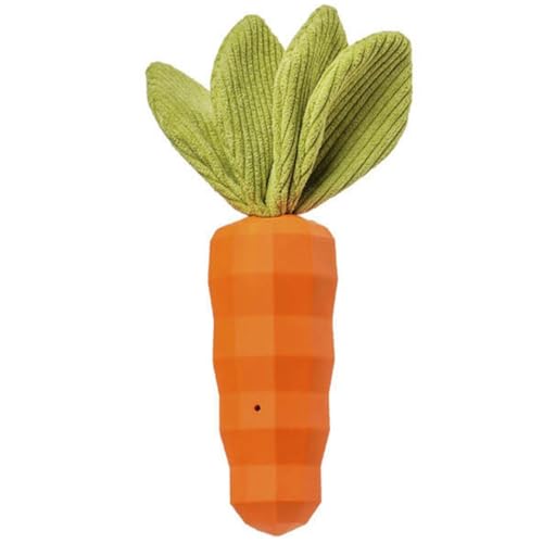 OLACD Karotten-Quietschspielzeug für Welpen, leicht, unterhaltsam, tragbar, interaktives Kauspielzeug, Hund, lustig, weich, im Freien von OLACD