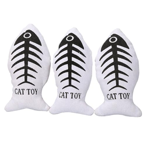 OLACD Katzenspielzeug-Set aus Baumwollleinen, 3-teilig, verspieltes, weiches Kätzchen-Kauspielzeug, langlebig, bissfest, für Katzen OLACD Katzenspielzeug-Set aus Baumwollleinen, 3-teilig, verspieltes, weiches Kätzchen-Kauspielzeug, langlebig, bissfest, für Katzen von OLACD
