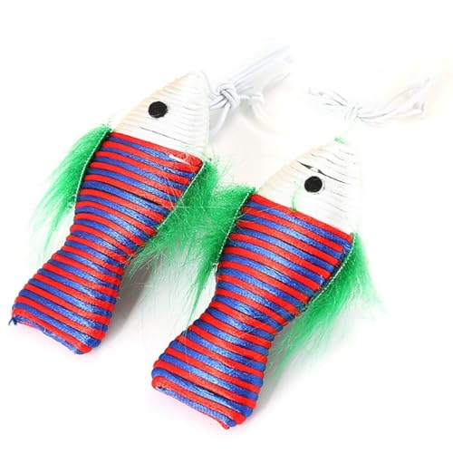 OLACD Katzenspielzeug aus Nylon, 2-teilig, Kunstfedern, interaktiv, bissfest, mit Katzenminze, lustiges Spielzeug für verspielte Kätzchen OLACD Katzenspielzeug aus Nylon, 2-teilig, Kunstfedern, interaktiv, bissfest, mit Katzenminze, lustiges Spielzeug für verspielte Kätzchen von OLACD