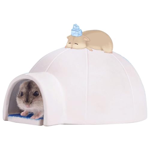 OLACD Keramik-Kühlhaus für Hamster und praktischer Lebensraum für kleine Haustiere, mühelose Wartung, ideal für den Sommer von OLACD