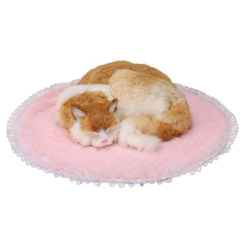 OLACD Kuschelige Matte für mittelgroße Hunde, klein: Thermobett, rund, atmungsaktiv, rutschfest, niedliches Bett, Katze, Winter OLACD Kuschelige Matte für mittelgroße Hunde, klein: Thermobett, rund, atmungsaktiv, rutschfest, niedliches Bett, Katze, Winter von OLACD