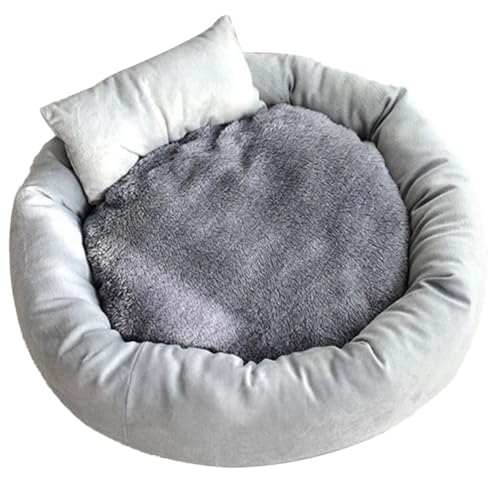 OLACD Kuscheliges Haustierbett-Set aus Baumwolle, warmes, weiches Katzenbett und Hunde-Schlafmatte mit Kissen, 4-teilig von OLACD