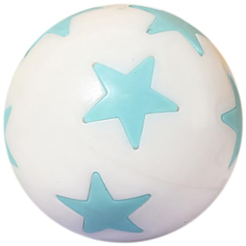 OLACD Leuchtender Hundespielzeugball aus Gummi, niedlich, leicht, blinkend, kaubar, für interaktiven Outdoor-Spaß von OLACD