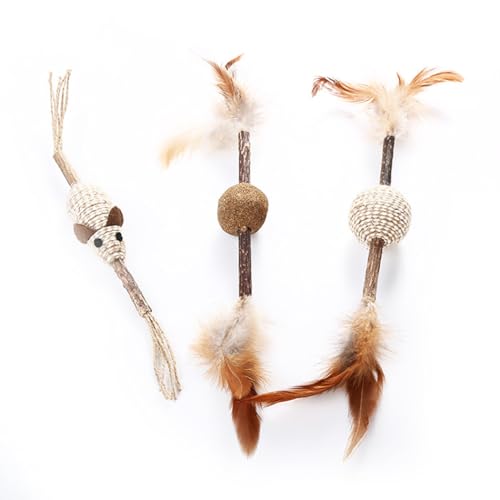 OLACD Lustiges Kätzchen-Kauspielzeug, Katze, Silvervine Stick, natürlich, interaktiv, nützlich, sicher, Katzenzähne OLACD Lustiges Kätzchen-Kauspielzeug, Katze, Silvervine Stick, natürlich, interaktiv, nützlich, sicher, Katzenzähne von OLACD