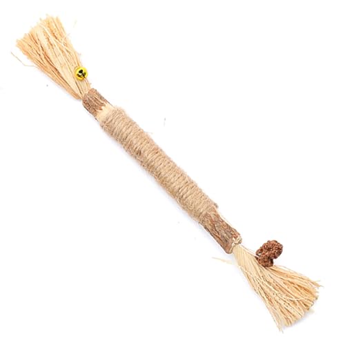 OLACD 【Natürliches Kätzchenspielspielzeug mit Glocke】Lustiges interaktives Silvervine Stick Spielzeug, tragbares und leichtes Kauspielzeug für Katzen OLACD 【Natürliches Kätzchenspielspielzeug mit Glocke】Lustiges interaktives Silvervine Stick Spielzeug, tragbares und leichtes Kauspielzeug für Katzen von OLACD
