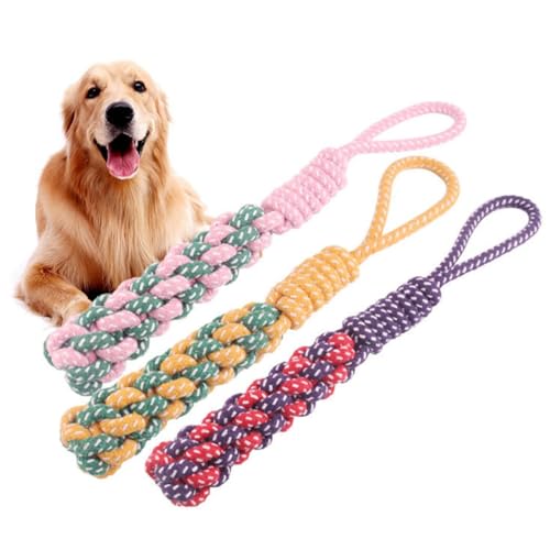 OLACD Outdoor Griff Dental Training Zahnen Interaktives Leichtgewicht Lustig Weiche Baumwolle Hund Seil Spielzeug zum Kauen OLACD Outdoor Griff Dental Training Zahnen Interaktives Leichtgewicht Lustig Weiche Baumwolle Hund Seil Spielzeug zum Kauen von OLACD