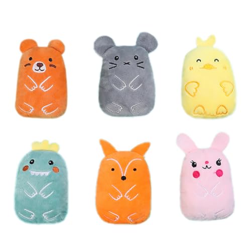 OLACD Pet Interactive Soft Toys for Kitten Joy - 6-Pack Stuffed Catnip Toy Cats, Chewable Funny Plush for Langeedom and Tething Relief OLACD Pet Interactive Soft Toys for Kitten Joy - 6-Pack Stuffed Catnip Toy Cats, Chewable Funny Plush for Langeedom and Tething Relief von OLACD