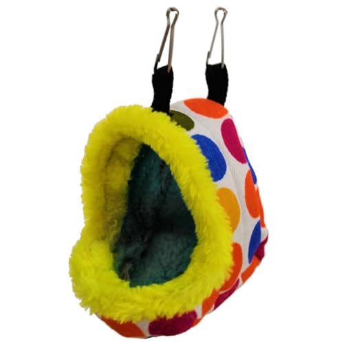 OLACD Plüsch Dekorative Winterhängematte für Kleintiere: tragbare warme, weiche Thermobett, ideal für Vögel, um bequem zu schlafen von OLACD