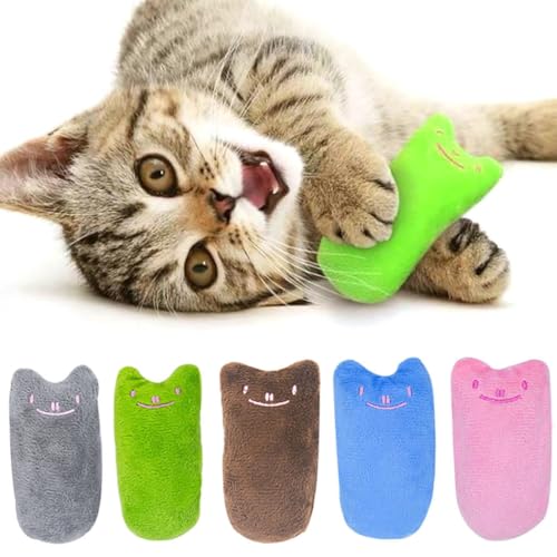 OLACD Plüsch-Katzenminze-Spielzeug, weich, knisternd, kaubar, für Katzen, Mini-Interaktives Spielzeug für Haushalt, Katzenfreunde, klein, mittel OLACD Plüsch-Katzenminze-Spielzeug, weich, knisternd, kaubar, für Katzen, Mini-Interaktives Spielzeug für Haushalt, Katzenfreunde, klein, mittel von OLACD
