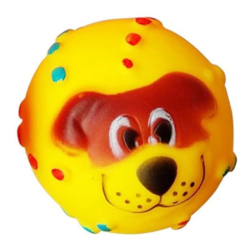 OLACD Quietschender Hundeball, Spielzeug, bunt, lustig, Welpen, Kauen, Cartoon, Zahnreinigung, Spielzeug OLACD Quietschender Hundeball, Spielzeug, bunt, lustig, Welpen, Kauen, Cartoon, Zahnreinigung, Spielzeug von OLACD