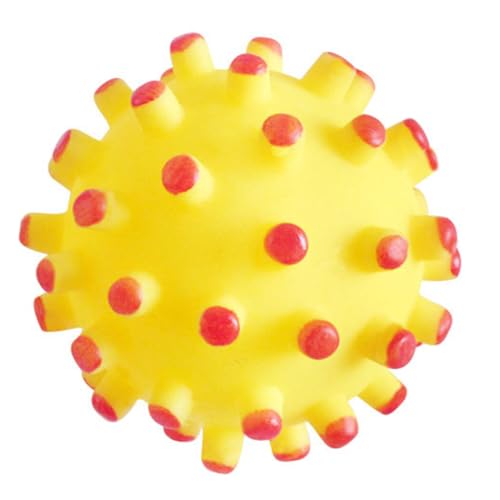 OLACD Quietschender Stachelspielball für Hunde - Interaktives Haustier-Kauspielzeug für Welpen - Welpenklangball Spielzeug zum Spielen OLACD Quietschender Stachelspielball für Hunde - Interaktives Haustier-Kauspielzeug für Welpen - Welpenklangball Spielzeug zum Spielen von OLACD