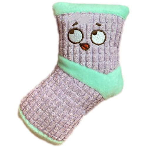 OLACD Quietschendes Welpenspielzeug mit bezauberndem Socken-Design, handgefertigt, sicheres Kauspielzeug für Haustiere, schöner Ausdruck OLACD Quietschendes Welpenspielzeug mit bezauberndem Socken-Design, handgefertigt, sicheres Kauspielzeug für Haustiere, schöner Ausdruck von OLACD