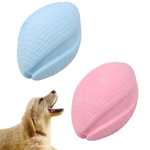 OLACD Rugbyball-Spielzeug für Hunde: interaktives Apportierspielzeug, 2 Stück Welpen-Zahnspielzeug OLACD Rugbyball-Spielzeug für Hunde: interaktives Apportierspielzeug, 2 Stück Welpen-Zahnspielzeug von OLACD