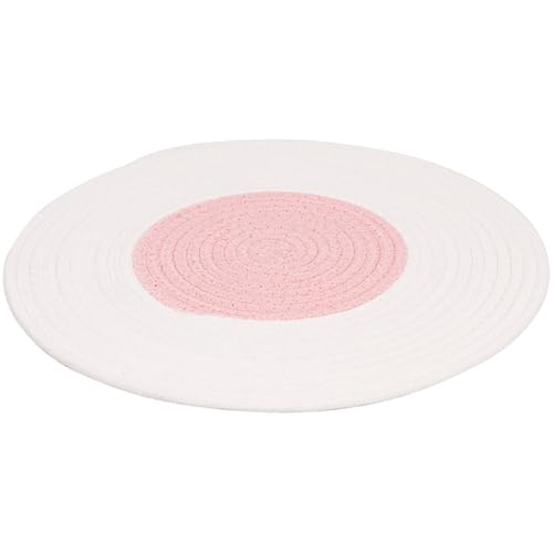 OLACD Rundes Bett für Katzen: Innenbereich, leicht, Seil, Baumwolle, Kätzchen, geflochtene Schlafmatte, niedlich, einfach, weich, klein, mittel OLACD Rundes Bett für Katzen: Innenbereich, leicht, Seil, Baumwolle, Kätzchen, geflochtene Schlafmatte, niedlich, einfach, weich, klein, mittel von OLACD
