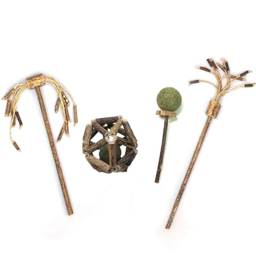 OLACD Silvervine Reinigungsstäbchen, 4 Stück, Kugel, Backenzähne, Kätzchen, Stäbchen, Komfort, Katzenspielzeug, Pflege, Zähne, bissfest, Stress für Katzen OLACD Silvervine Reinigungsstäbchen, 4 Stück, Kugel, Backenzähne, Kätzchen, Stäbchen, Komfort, Katzenspielzeug, Pflege, Zähne, bissfest, Stress für Katzen von OLACD