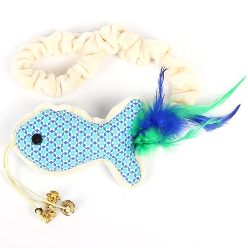 OLACD Spielzeug Interaktive Kätzchenglocken mit Spielen Kätzchen Fisch Simuliertes Spielzeug Kauen Plüsch Cartoon Spaß Fisch Spielzeug Kauen Katze OLACD Spielzeug Interaktive Kätzchenglocken mit Spielen Kätzchen Fisch Simuliertes Spielzeug Kauen Plüsch Cartoon Spaß Fisch Spielzeug Kauen Katze von OLACD