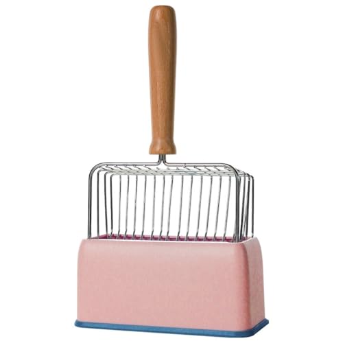 OLACD Starke Metallstreuschaufel mit handlichem Griff, antihaftbeschichtet, große Kapazität, Katzenkotschaufel, inkl. praktischer Halterung OLACD Starke Metallstreuschaufel mit handlichem Griff, antihaftbeschichtet, große Kapazität, Katzenkotschaufel, inkl. praktischer Halterung von OLACD