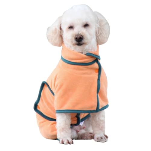 OLACD Super saugfähiger Haustier-Bademantel, Hunde-Trockentuch, wiederverwendbar, universal, gemütliches Handtuch für den Heimgebrauch von OLACD