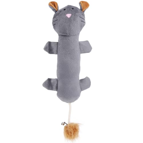 OLACD Tragbares bissfestes Plüsch-Kätzchen-Kauspielzeug zur Zahnreinigung, interaktives weiches Spielzeugkissen mit realistischem Design und Silvervine für Katzen OLACD Tragbares bissfestes Plüsch-Kätzchen-Kauspielzeug zur Zahnreinigung, interaktives weiches Spielzeugkissen mit realistischem Design und Silvervine für Katzen von OLACD