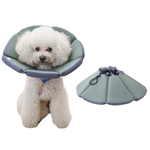 OLACD Verstellbares weiches Hundehalsband zur Genesung - Wasserdichter, faltbarer Stoffkegel für Welpen und Katzen, sicherer bezaubernder Aufkleberverschluss, atmungsaktiv OLACD Verstellbares weiches Hundehalsband zur Genesung - Wasserdichter, faltbarer Stoffkegel für Welpen und Katzen, sicherer bezaubernder Aufkleberverschluss, atmungsaktiv von OLACD