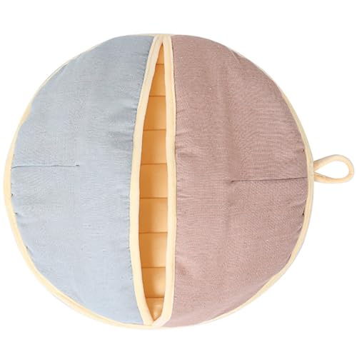 OLACD Weicher, gemütlicher Katzenschlafsack, rund, niedliches Tier, klein, mittel, groß, tragbar, rutschfest, zum Aufhängen, weich OLACD Weicher, gemütlicher Katzenschlafsack, rund, niedliches Tier, klein, mittel, groß, tragbar, rutschfest, zum Aufhängen, weich von OLACD