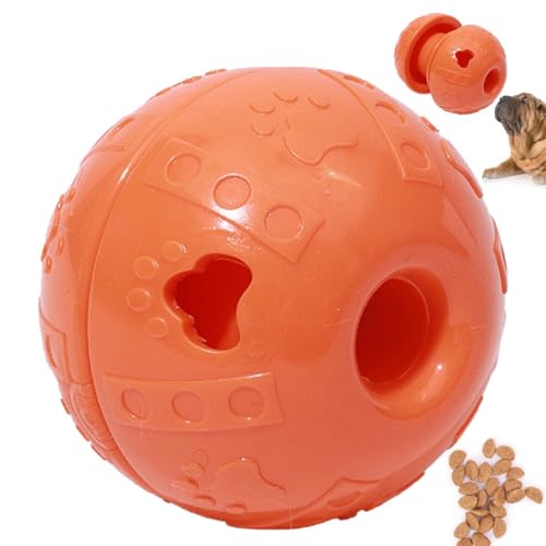 OLACD Welpen-Zahnspielzeug-Ball – wiederverwendbar, abnehmbar, interaktiv, Kunststoff, Futterspender, Leckerli, Haustier-Futterstation, Kätzchen-Spielzeug von OLACD