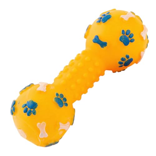 OLACD Welpen-Zahnspielzeug für Hunde, quietschendes Spielzeug, Kauhantel, lustiges Welpenspielzeug, 13 cm von OLACD