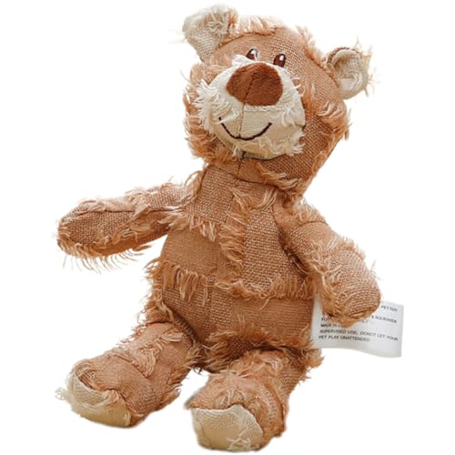 OLACD Welpenspielzeug, Bärenform, quietschende Puppe, gefüllt, Polyester, lustig, beruhigend, Kauen, Reinigung, Tierspielzeug für Zähne OLACD Welpenspielzeug, Bärenform, quietschende Puppe, gefüllt, Polyester, lustig, beruhigend, Kauen, Reinigung, Tierspielzeug für Zähne von OLACD