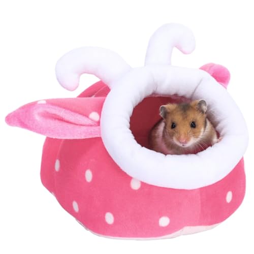 OLACD Winterhaus für Hamster, kleine Haustiere, schlafend, Baumwolle, Igel, Nest, Bett, Igel, warm, Baumwolle, Hamster von OLACD