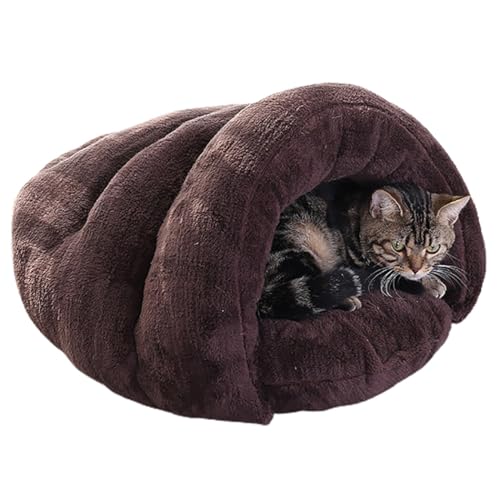 Plüsch-Höhle für Katzen: Thermo-Welpen-Hunde-Haustier, Innenbereich, weich, dick, rutschfest, wiederverwendbar, Bett, Kätzchen, schlafen Plüsch-Höhle für Katzen: Thermo-Welpen-Hunde-Haustier, Innenbereich, weich, dick, rutschfest, wiederverwendbar, Bett, Kätzchen, schlafen von OLACD