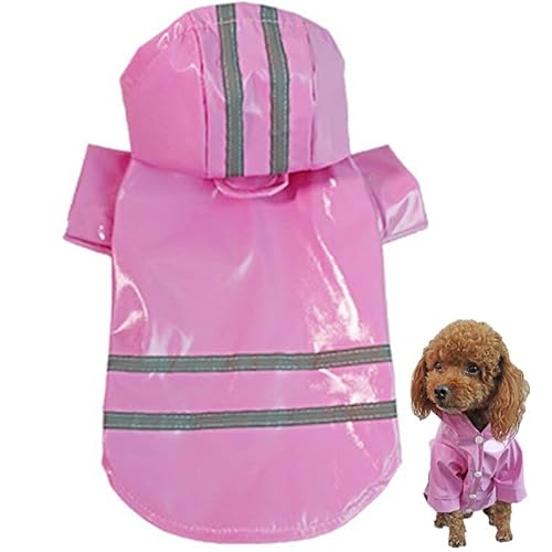 Regenponcho mit Kapuze, wasserdicht, sicher, für Welpen, Kätzchen, glatte Regenjacke, verstellbar, leicht, sicher für Haustiere von OLACD