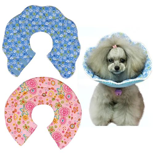 Schützendes niedliches Katzen-Halsband, waschbar, atmungsaktiv, Blumentuch, Hundekegel, dekorativ, rund, bissfest, Halsband Schützendes niedliches Katzen-Halsband, waschbar, atmungsaktiv, Blumentuch, Hundekegel, dekorativ, rund, bissfest, Halsband von OLACD