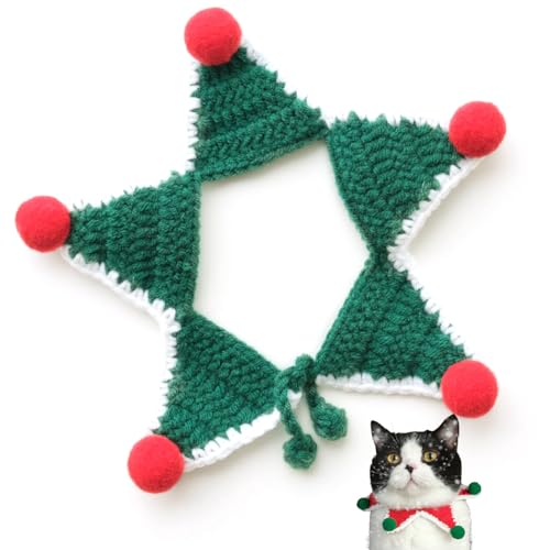 Strickhalsband für Welpen, weich, Weihnachts-Lätzchen, Haustier-Halskette, Festival-Hund, Pentagramm, Kätzchen Strickhalsband für Welpen, weich, Weihnachts-Lätzchen, Haustier-Halskette, Festival-Hund, Pentagramm, Kätzchen von OLACD
