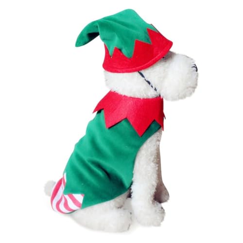 Süßer warmer modischer Weihnachtsumhang für Haustiere, Cosplay-Kostüm, Kleidung, lustiger Welpen-Verkleidung, Hundebekleidung von OLACD