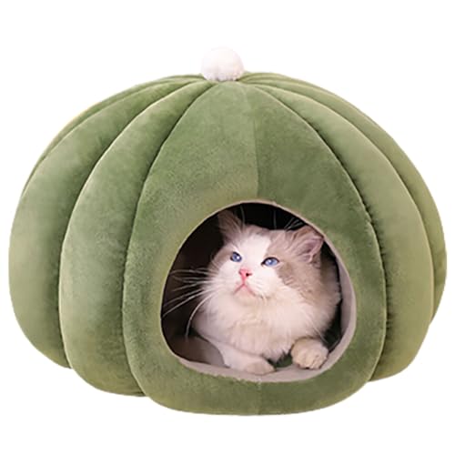 Thermische Katzenbetthöhle: weiches, dickes Zelt, rutschfest, gepolstert, einfaches Versteck für Winterhunde mit Bett, Haus, Kätzchenunterlage von OLACD