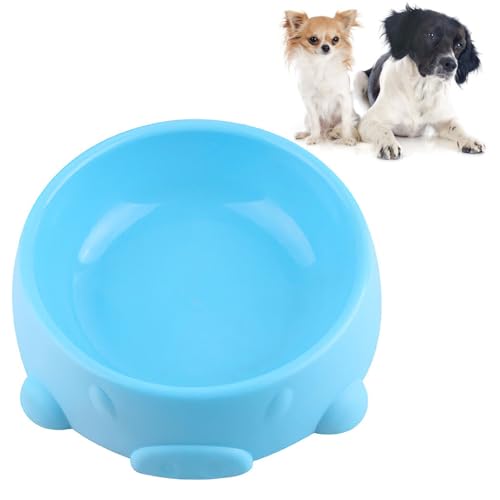 Universal-Hundenapf aus Kunststoff, einfache Tiernahrung, rutschfest, für Wasser, niedliche Farbe, stabil, wiederverwendbar, solide Schale von OLACD