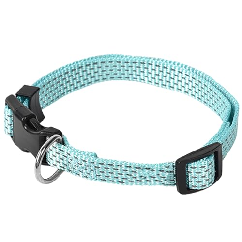 Verstellbares, reflektierendes, weiches Nylon-Hundehalsband: klassisches, tragbares und bezauberndes Welpenhalsband mit strapazierfähigem, atmungsaktivem Design Verstellbares, reflektierendes, weiches Nylon-Hundehalsband: klassisches, tragbares und bezauberndes Welpenhalsband mit strapazierfähigem, atmungsaktivem Design von OLACD