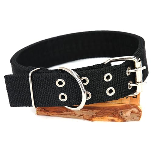 Verstellbares Hundehalsband, breit, leicht, dick, modisch, Nylon, atmungsaktiv, Training, Welpen, Hunde von OLACD