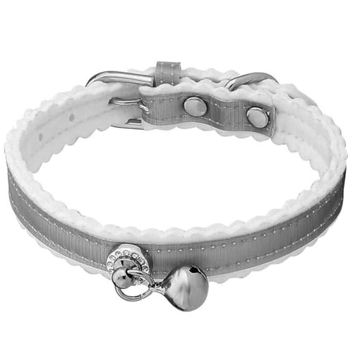 Verstellbares weiches Haustierhalsband mit Glocke – leichter, waschbarer Sicherheitsgurt aus Filz für Welpen und Kätzchen, Hundehalsband, Trainingsparty-Halsband Verstellbares weiches Haustierhalsband mit Glocke – leichter, waschbarer Sicherheitsgurt aus Filz für Welpen und Kätzchen, Hundehalsband, Trainingsparty-Halsband von OLACD